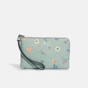 Coach Corner Zip Wristlet